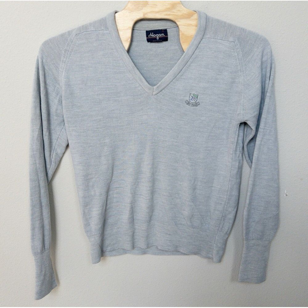 Vintage 1980's Hogan‎ Sweater Made In USA 100% Orlon Acrylic Mens Medium